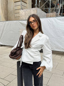 Chic Blouse with Statement Sleeves for Women
