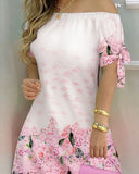 Artistic Black Watercolor Dress for Women