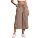 Chic Women's Culottes with Stretch Waist and Handy Pockets