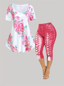 Floral Print Women's Tunic Dress - Stylish Design