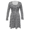 Floral Print Women's Dress with Convenient Pockets