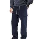 Chic Women's Cargo Pants with Elastic Waist and Handy Pockets