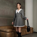 Chic Collar Mini Dress for Women