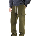 Women’s Cargo Trousers with Elastic Waist and Side Pockets