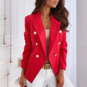 Chic Women's Double-Breasted Blazer in Classic Style