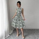 Chic Floral Midi Dress for Women