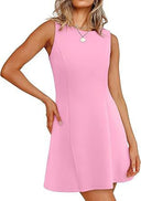 Women's Sleeveless A-Line Dress in Classic Style