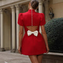 Chic Puff Sleeve Women’s Dress