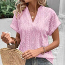 Stylish Women's Short Sleeve Blouse