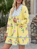 Floral Ruffled Blouse Dress for Women