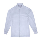 Shimmering Women's Long Sleeve Blouse with Modern Stand-Up Collar