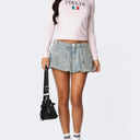 Trendy Women's Denim Skirt with Fun Pockets