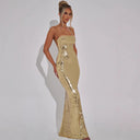 Chic Sequin Maxi Dress with Adjustable Straps