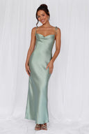 Chic Satin Maxi Dress with Adjustable Straps for Women