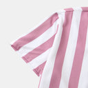 Chic Women's Striped Short Sleeve Blouse