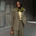 Chic Oversized Blazer with Pockets for Women