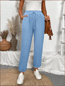 Chic Women's Lounge Pants with Elastic Waistband