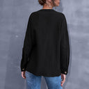 Chic Cropped Blouse with Button Accents