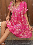 V-Neck Ruffle Summer Dress for Women