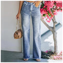 High-Waist Flared Jeans with Vintage Charm
