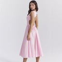 Chic A-Line Cocktail Dress with Flattering Waist Design