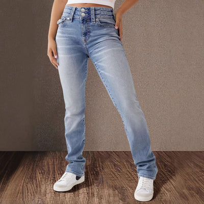 High Waist Bootcut Stretch Jeans for Women