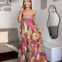 Floral Print Maxi Skirt for Women