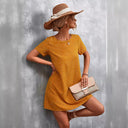 Polka Dot Short Sleeve Dress for Women