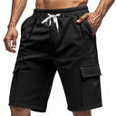 Stylish Women's Cargo Shorts with Elastic Waistband & Side Pockets