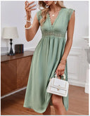 Lace Detail Women's Loose Fit Dress
