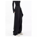Chic Wide-Leg Palazzo Pants with Asymmetrical Design
