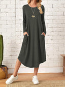 Chic Maxi Dress with High Hem for Women