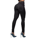 High-Waisted Jeggings with Stylish Lacing for Women