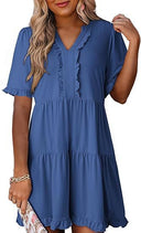 Stylish Ruffle Summer Dress for Women