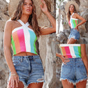High-Waisted Frayed Hem Denim Shorts for Women