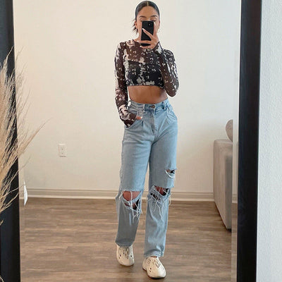 Stylish Women's Loose Denim Shorts