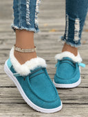 Cozy Fluffy Slip-On Slippers for Women