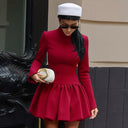 Chic Women's Chiffon Dress with Tulle Skirt