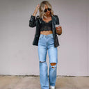 Chic Oversized Women's Blazer Jacket