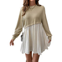 Flowing Skirt Women's Dress with Relaxed Fit