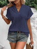 Stylish Women's Short Sleeve Blouse