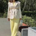 Floral Print Women's Blazer with Structured Fit