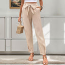 Chic Women's Relaxed Fit Pants with Stylish Waist Belt