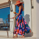 Women's Long Graphic Design Skirt