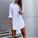 Chic Oversized Women's Shirt Dress