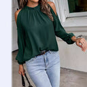 Trendy Women's Blouse with Unique Shoulder Design