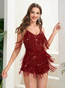 Sequin-Embellished Women's Jumpsuit
