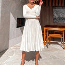 Chic Pleated Wrap Dress for Women