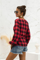Stylish Women's Tie Belt Blouse