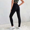 Chic High-Waisted Leggings with Trendy Cut-Outs